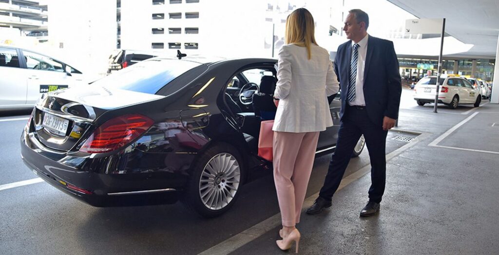 black car service Denver airport Cadillac Escalade
